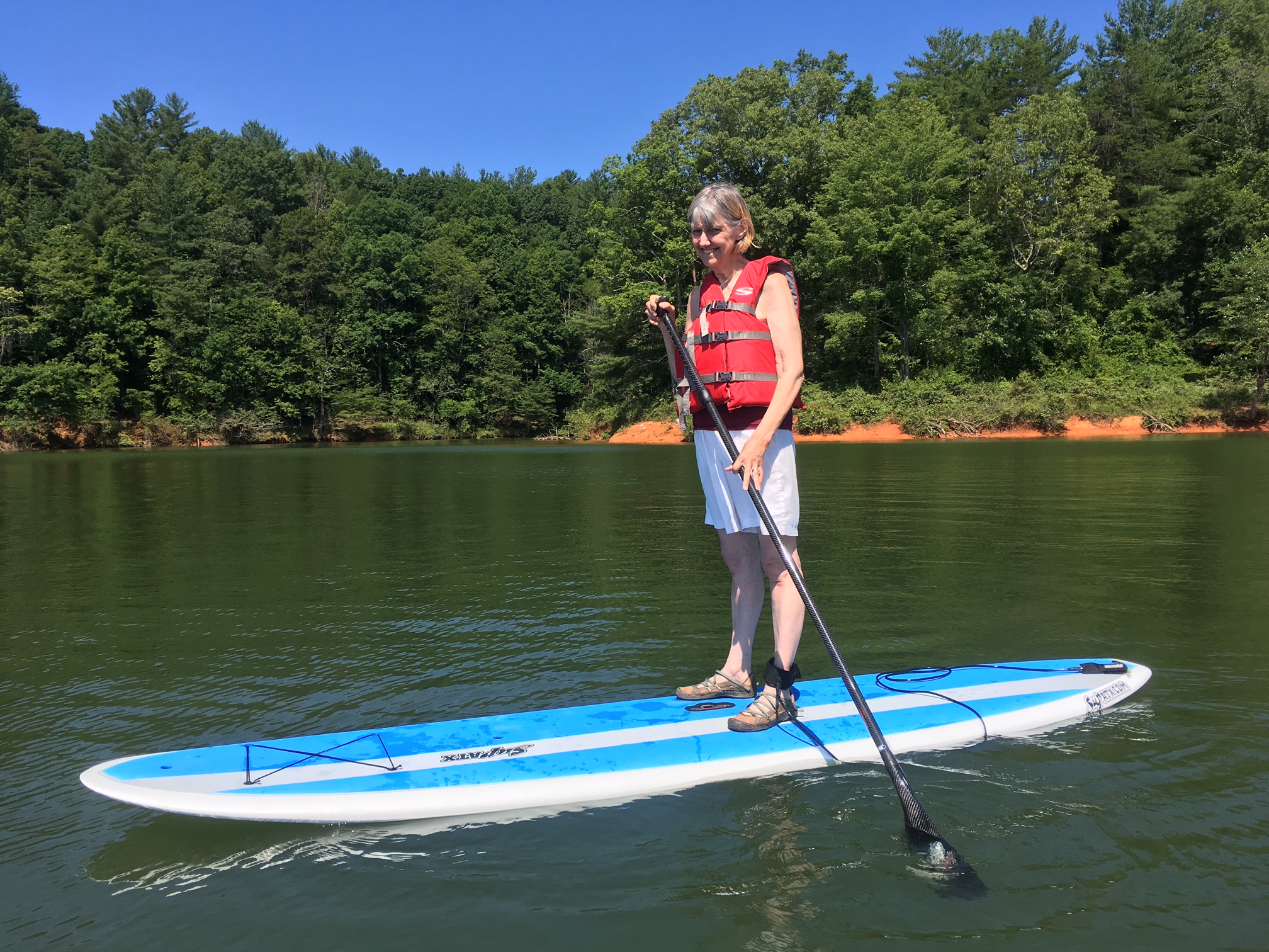 SUP ATX Adventure paddleboard – fall creek woods